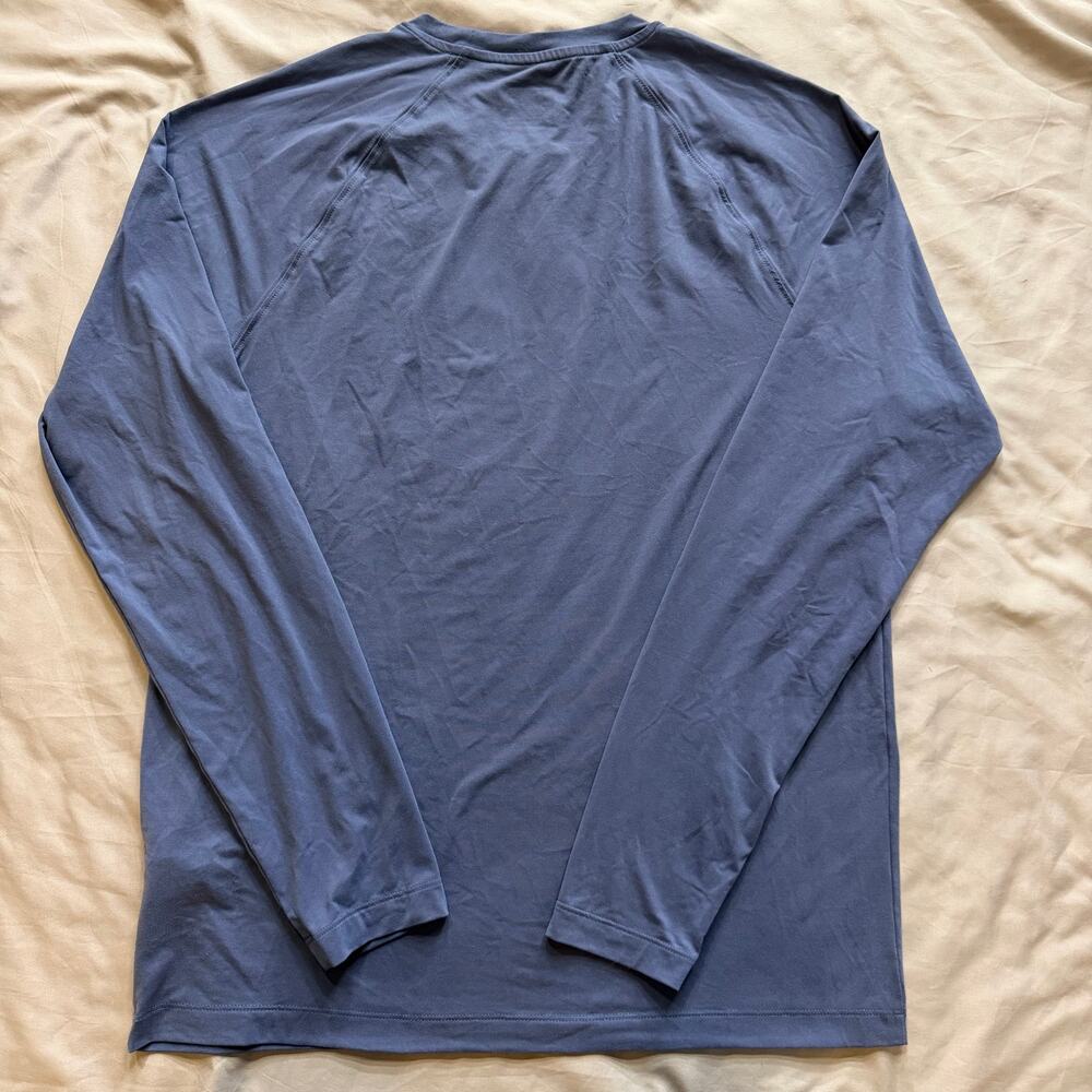 Rhone Men’s Long Sleeve Performance Shirt Blue Athletic Training Top Size M - Picture 3 of 9